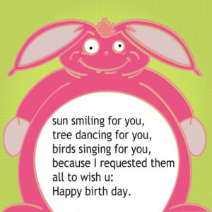 Cute happy birthday wishes